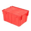 Global Industrial Distribution Container With Hinged Lid, 28-1/8x20-3/4x15-5/8, Red 238148RD
